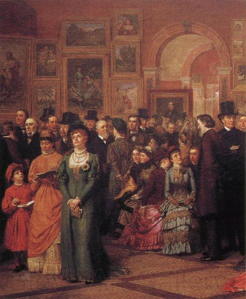 William Powell Frith The Private View of the Royal Academy